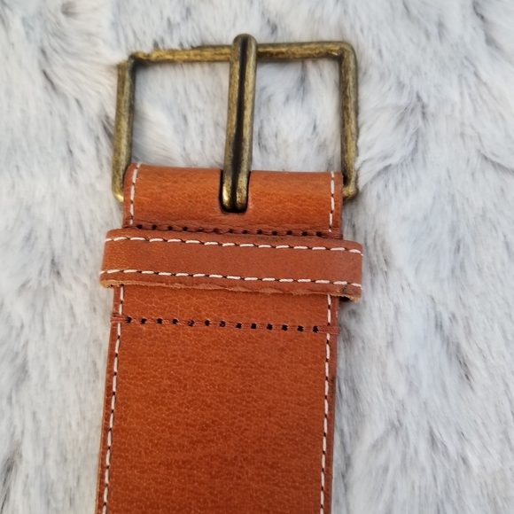 Linea Pelle Hand Tooled Leather Belt - Picture 4 of 7